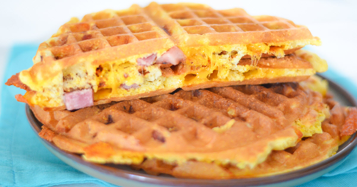 Transform Leftover Ham: Easy & Delicious Ham & Cheese Waffle Recipe